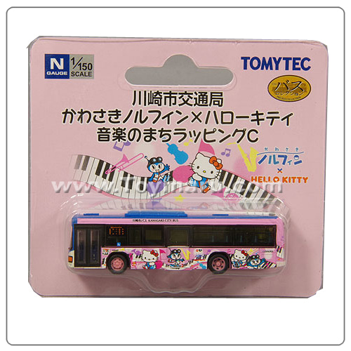 1/150 버스 컬렉션 가와사키시 노르핀x헬로키티 (음악의 거리) C