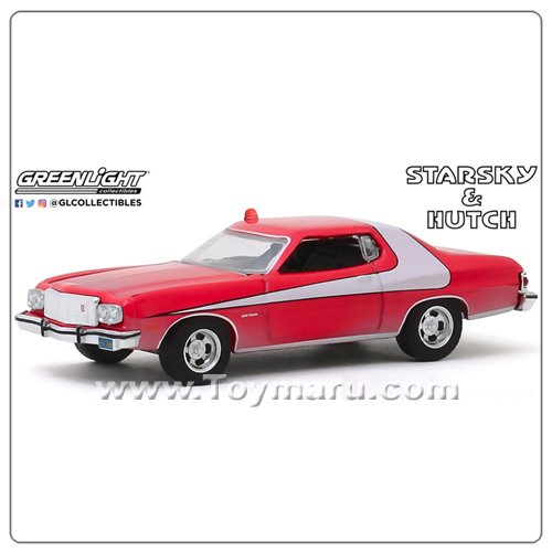 GREENLIGHT HOLLYWOOD 1/64 Starsky and Hutch (TV Series 1975-79)-1976 Ford Gran Torino (Dirty Version)