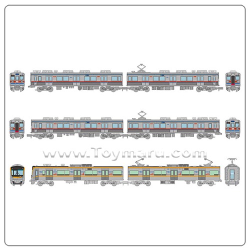 [ 철도 컬렉션 ] 1/150 경성전철 3600형·3100형 신조차량 회송열차 6량 세트 (2023년 12월 발매예정)