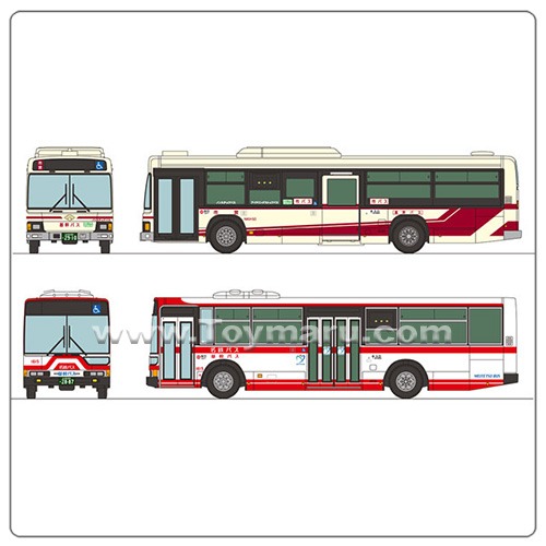 [ 더 버스 컬렉션 ] 1/150 공동운행 시리즈(2) 기간버스 나고야시 교통국·메이테쓰 버스 2대 세트 (2024년 6월 발매예정)