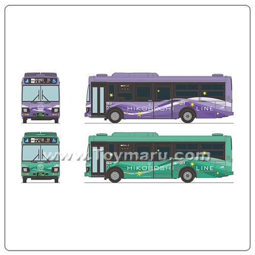 [ 더 버스 컬렉션 ] 1/150 JR 규슈 히타히코야마선 BRT 비흘림 라인 2대 세트 (2024년 8월 발매예정)