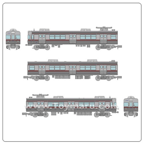 1/150 철도 컬렉션 나가노 전철 3600계 L2 편성 은퇴 기념 3량 세트 (2023년 3월 발매예정)