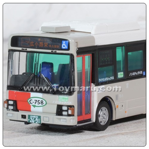[ 전국 버스 컬렉션 ] ( JH007-2 ) 1/80 나고야시 교통국 도심 루프 버스