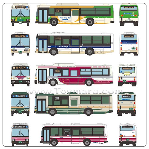 더 버스컬렉션 1/150 신주쿠역 서쪽 출구 버스 터미널 세트 A (2023년 6월 발매예정)