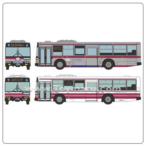 [ 더 버스 컬렉션 ] 1/150 공동 운행 시리즈 (1) 시부 24 계통 도큐 버스·오다큐 버스 2대 세트 (2023년 12월 발매예정)